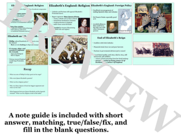 The Tudors PowerPoint and Note Guide