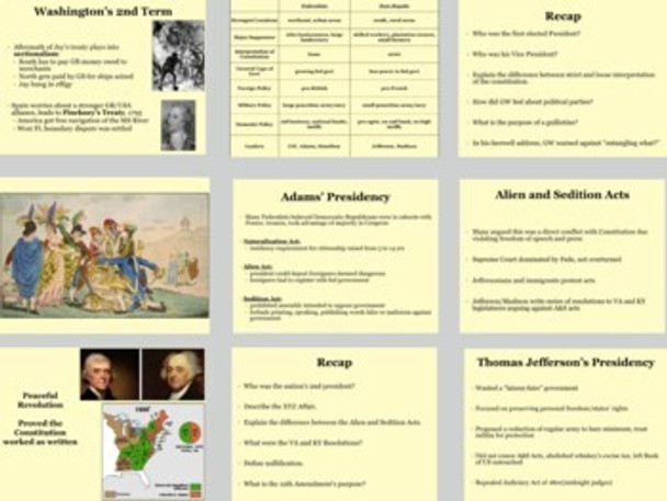 Washington to Jefferson PowerPoint and Note Guide