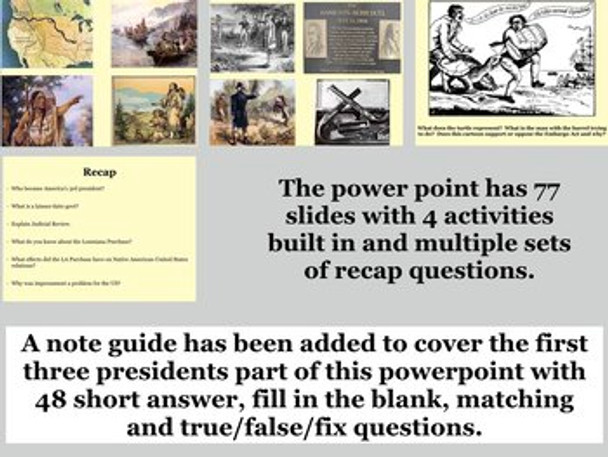 Washington to Jefferson PowerPoint and Note Guide