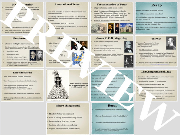 Manifest Destiny and the Mexican American War PowerPoint and Note Guide