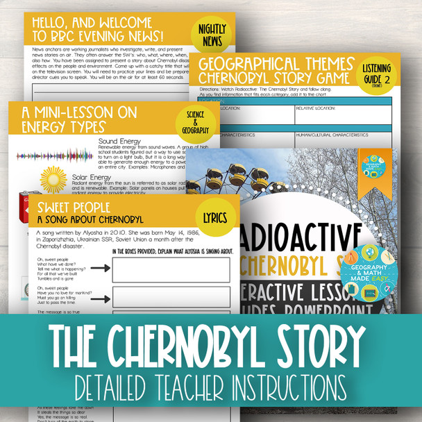 GEOGRAPHY, RADIOACTIVE: CHERNOBYL STORY (INCLUDES POWERPOINT + LESSON PLAN)