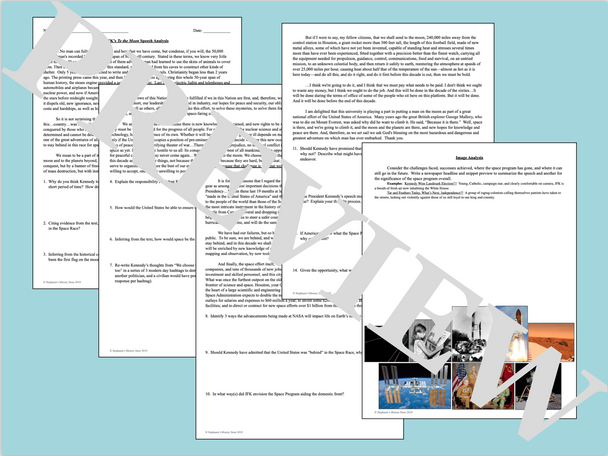 JFK's To the Moon Speech Space Race Primary Source Analysis Activity JFK's To the Moon Speech Space Race Primary Source Analysis Activity