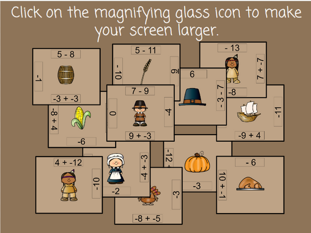 Thanksgiving Integer Bundle