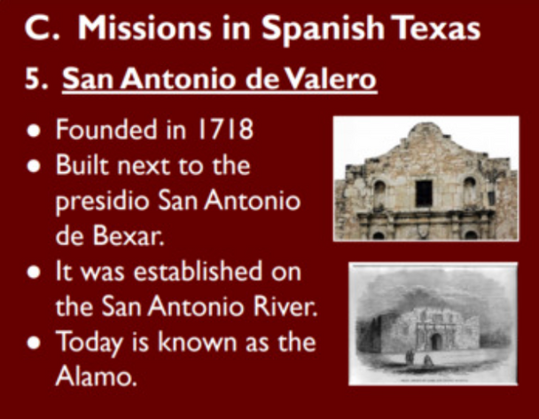 Spanish Texas - Mission-Presidio System Notes