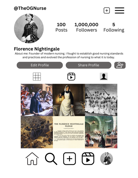 History of Healthcare Mock Instagram Assignment