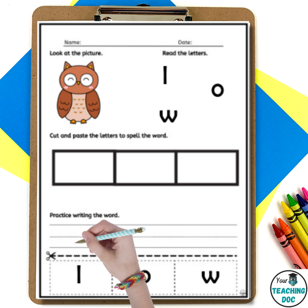 Fall Vocabulary & Spelling Worksheets with 3 Levels of Task Cards