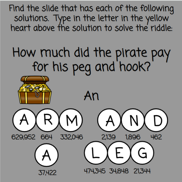 Multi-Digit Multiplication with Number Chips - Pirate Themed