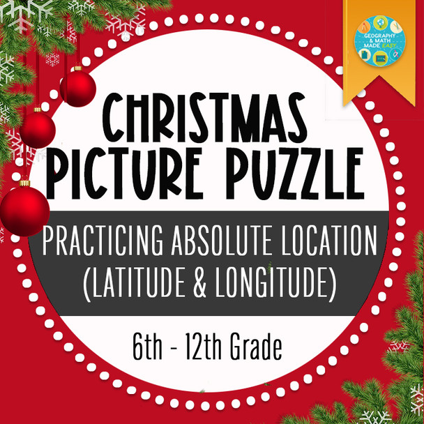 SEASONAL GEOGRAPHY PICTURE PUZZLE LATITUDE AND LONGITUDE BUNDLE -- FULL VERSION