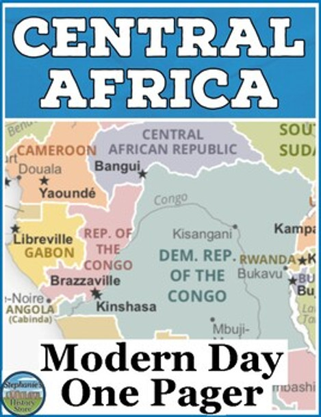 Central Africa World Geography One Pager