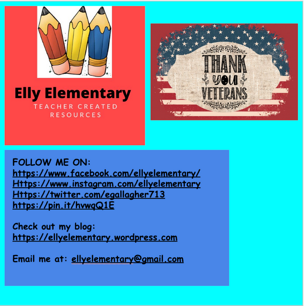 VETERAN'S DAY LESSON IDEAS & LETTER WRITING