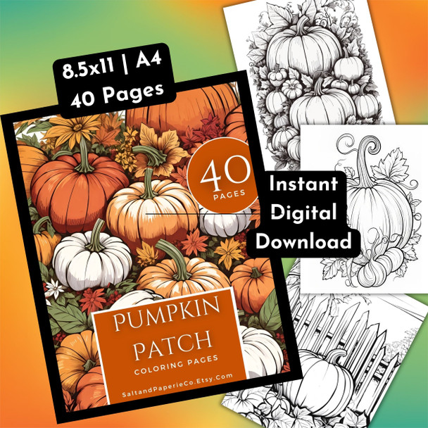 Pumpkin Patch Coloring Book