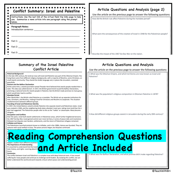Israel Palestine Conflict Crisis Virtual Field Trip 