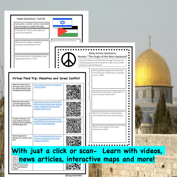 Israel Palestine Conflict Crisis Virtual Field Trip 