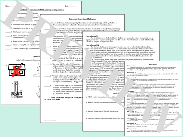 The Bill of Rights Comprehension Tasks