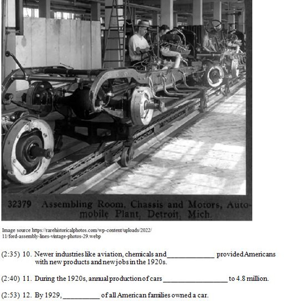 Crash Course US History Worksheet 32: The Roaring 20s