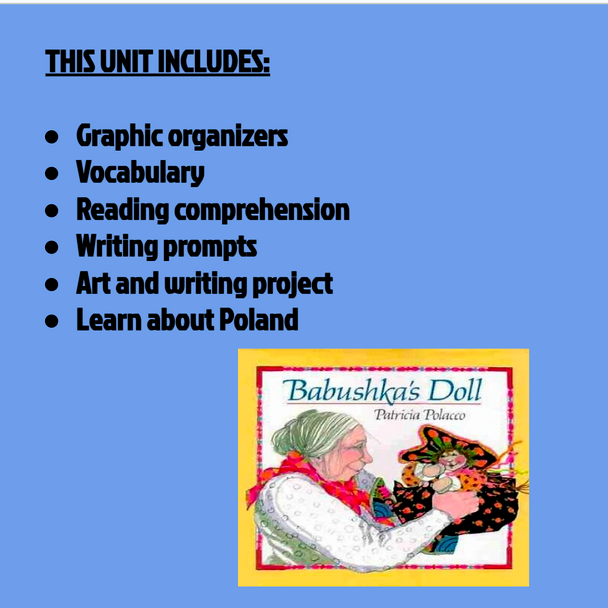 BABUSHKA'S DOLL by Patricia Polacco: READING LESSONS & EXTENSION ACTIVITIES