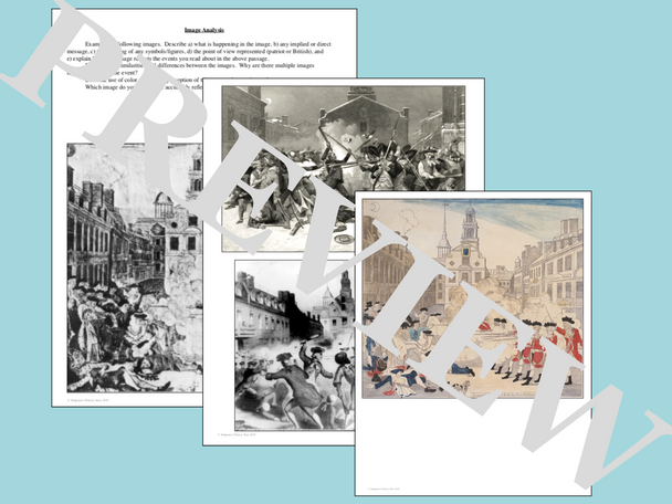 The Boston Massacre Point of View and Image Analysis