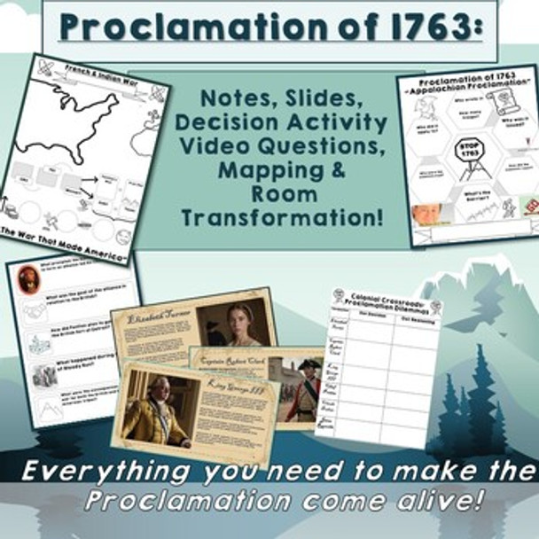 Proclamation of 1763-simulation decisions & notes!