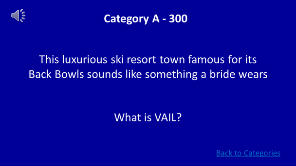 All About Colorado Jeopardy Game