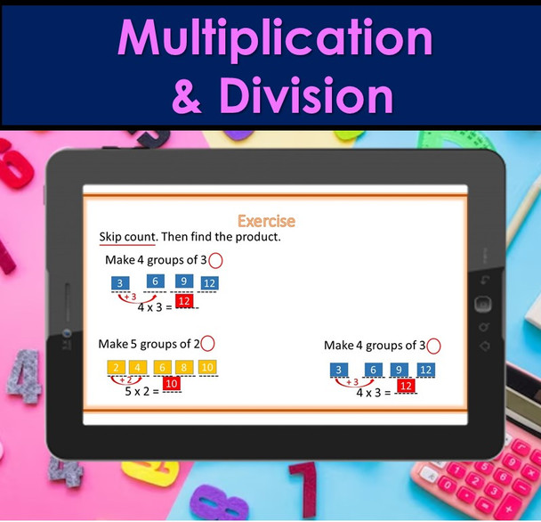 Multiplication and Division | PowerPoint Lesson Slides for 2nd Grade