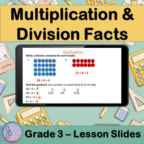 Multiplication And Division Facts | PowerPoint Lesson Slides for 3rd Grade
