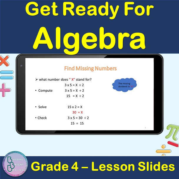 Get Ready For Algebra | 4th Grade PowerPoint Lesson Slides