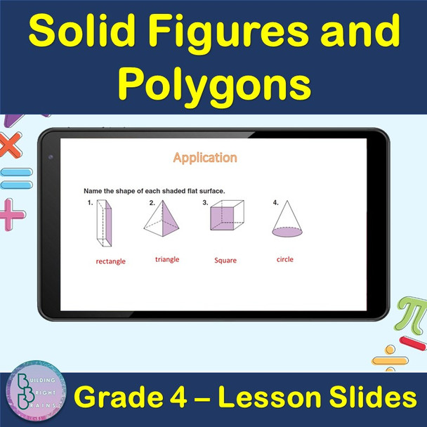 Solid Figures and Polygons | 4th Grade PowerPoint Lesson Slides