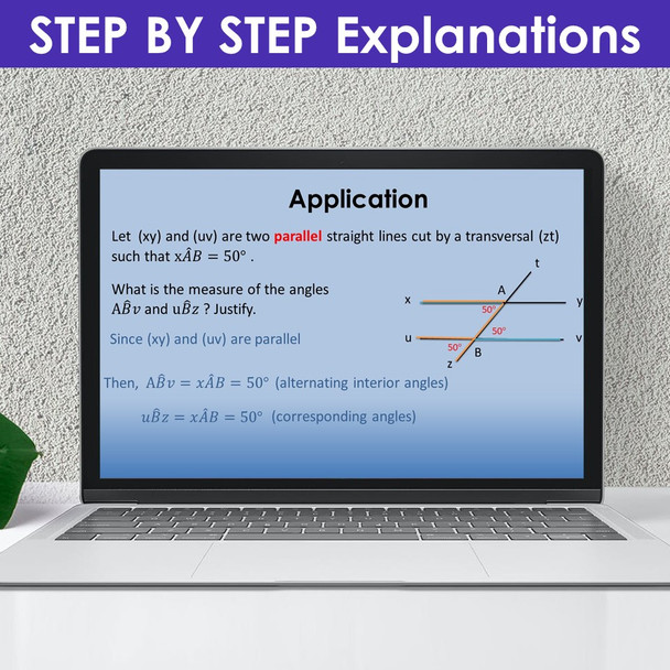 Parallel Lines PowerPoint Presentation Lesson Middle School Geometry