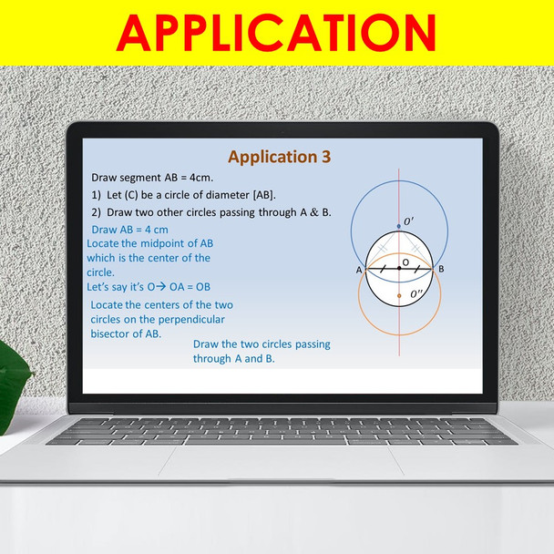 The Circle PowerPoint Presentation Lesson Middle School Geometry Circles