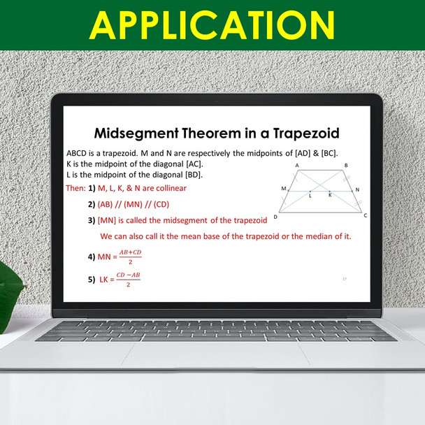 Trapezoid PowerPoint Presentation Lesson Middle School Geometry