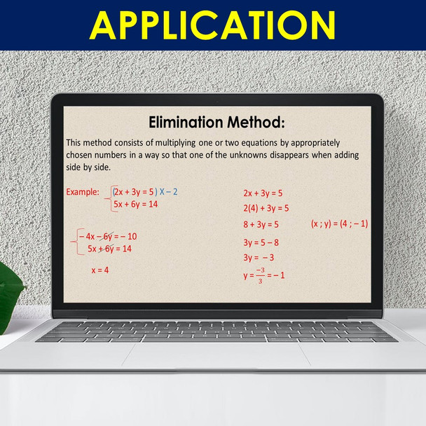 Systems of Equations PowerPoint Presentation Math Lesson slides