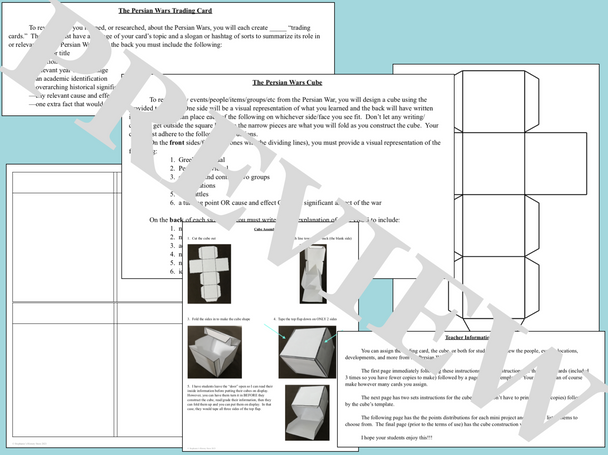 The Persian Wars Mini Projects