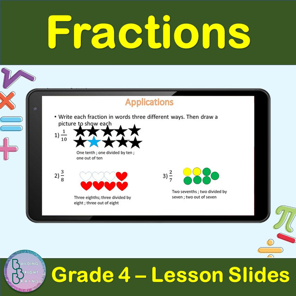 4th Grade Math Bundle | Decimals Fractions Geometry Multiplication Division
