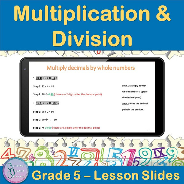 Multiplication and Division | 5th Grade PowerPoint Lesson Slides