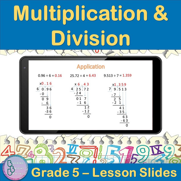 Multiplication and Division | 5th Grade PowerPoint Lesson Slides