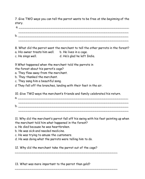 Wonders Reading 2020 Fourth Grade Weekly Selections Quiz Packet