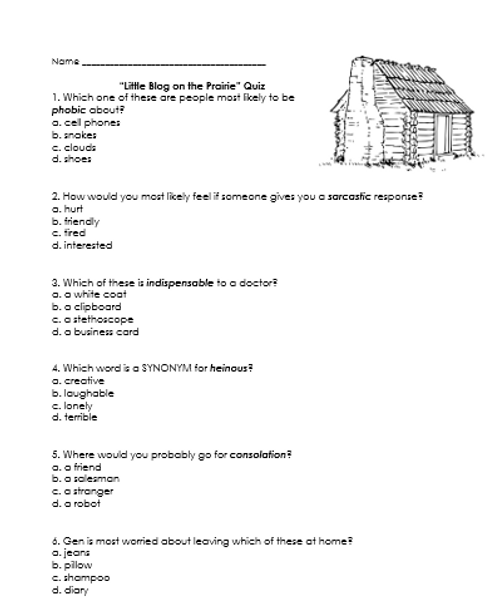 Wonders Reading 2020 Sixth Grade Weekly Selections Quiz Packet