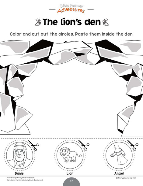 Daniel and the Lions Activity Book for Beginners