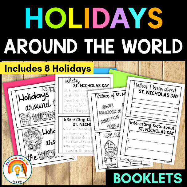 Holidays Around the World Booklet | Winter Holidays | Christmas Around the World