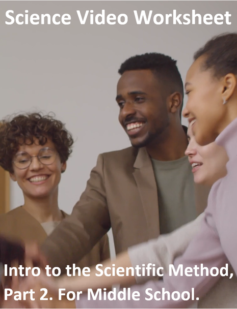 Intro to the Scientific Method, Part 2. Video sheet, Easel & more. V2