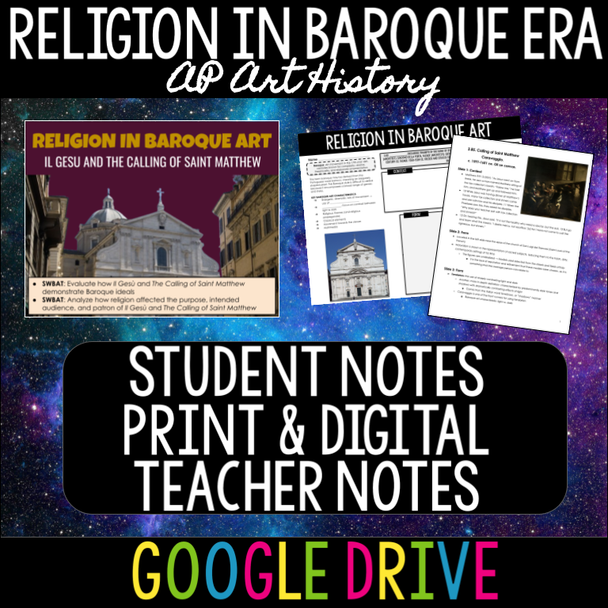 Religion in Baroque Art - PPT + Writing Practice - AP Art History