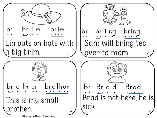 Decodable Readers Beginning Blends Bl Br Cl Cr