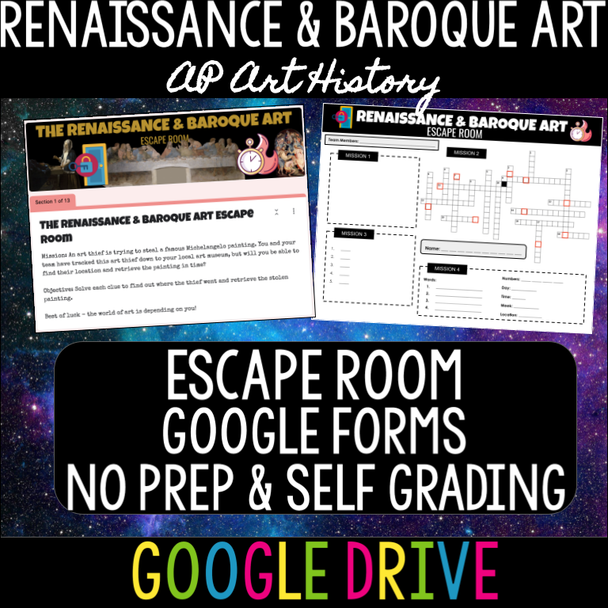 Renaissance, Mannerist, & Baroque Art Escape Room - AP Art History