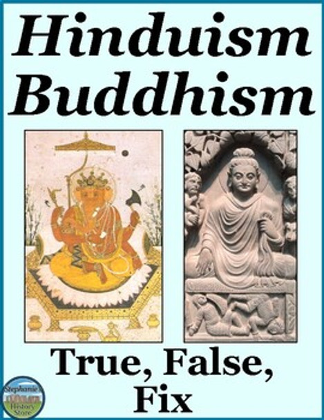 Hinduism and Buddhism True False Fix