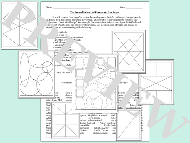 The Industrial Revolution in Europe One Pager