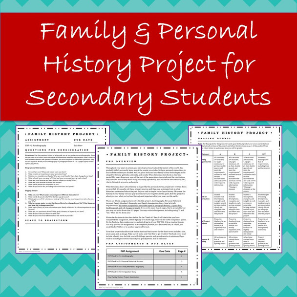 Personal & Family History Project