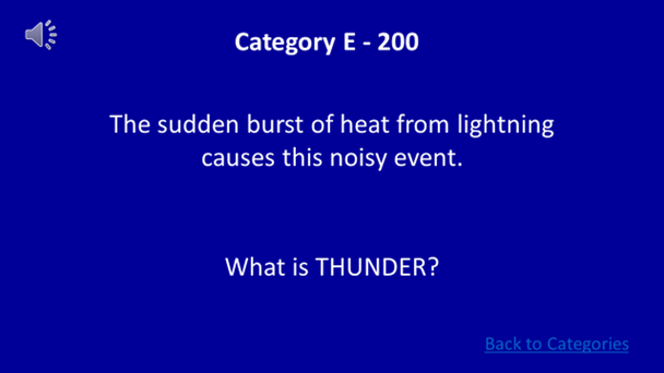 Weather Jeopardy