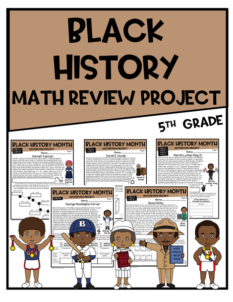 5th Grade Math Project Black History Month