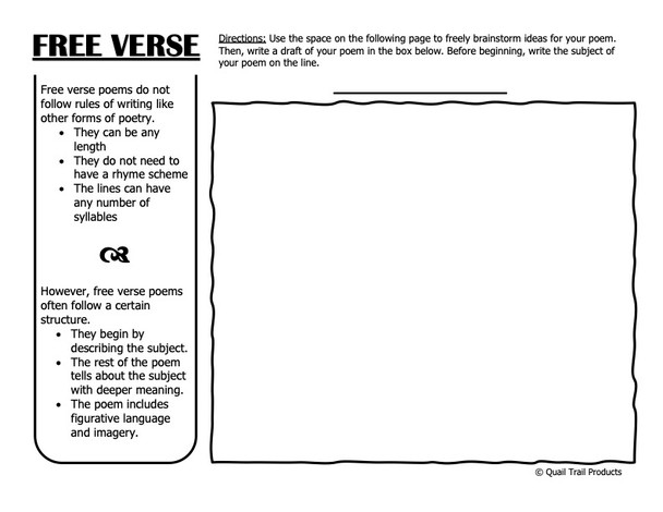 Descriptive Writing and Poetry Worksheets