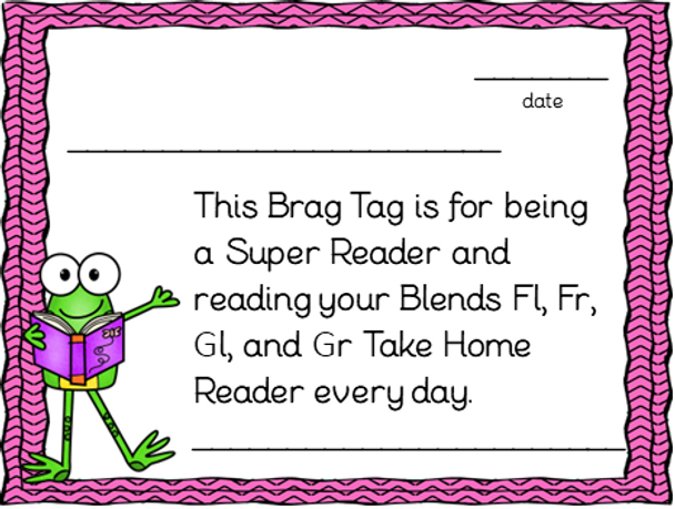 Decodable Readers Blends Fl, Fr, Gl, Gr